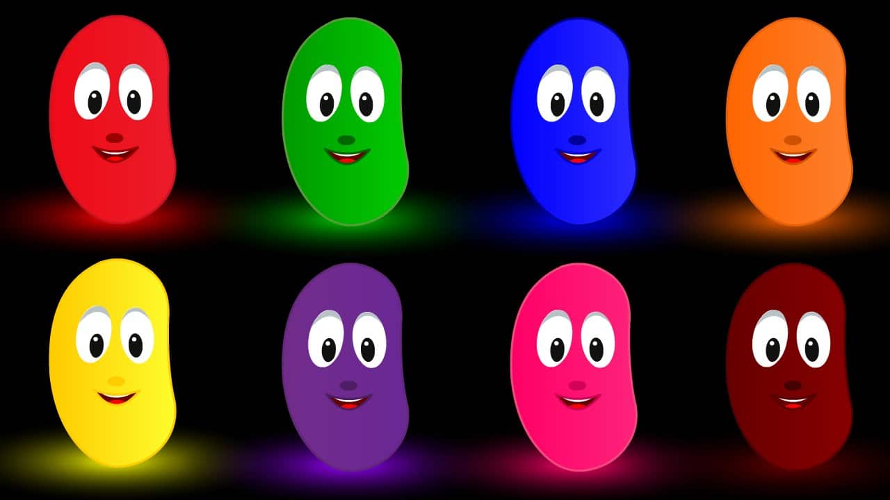 Colors for Children Learning with Jelly Beans Kids 