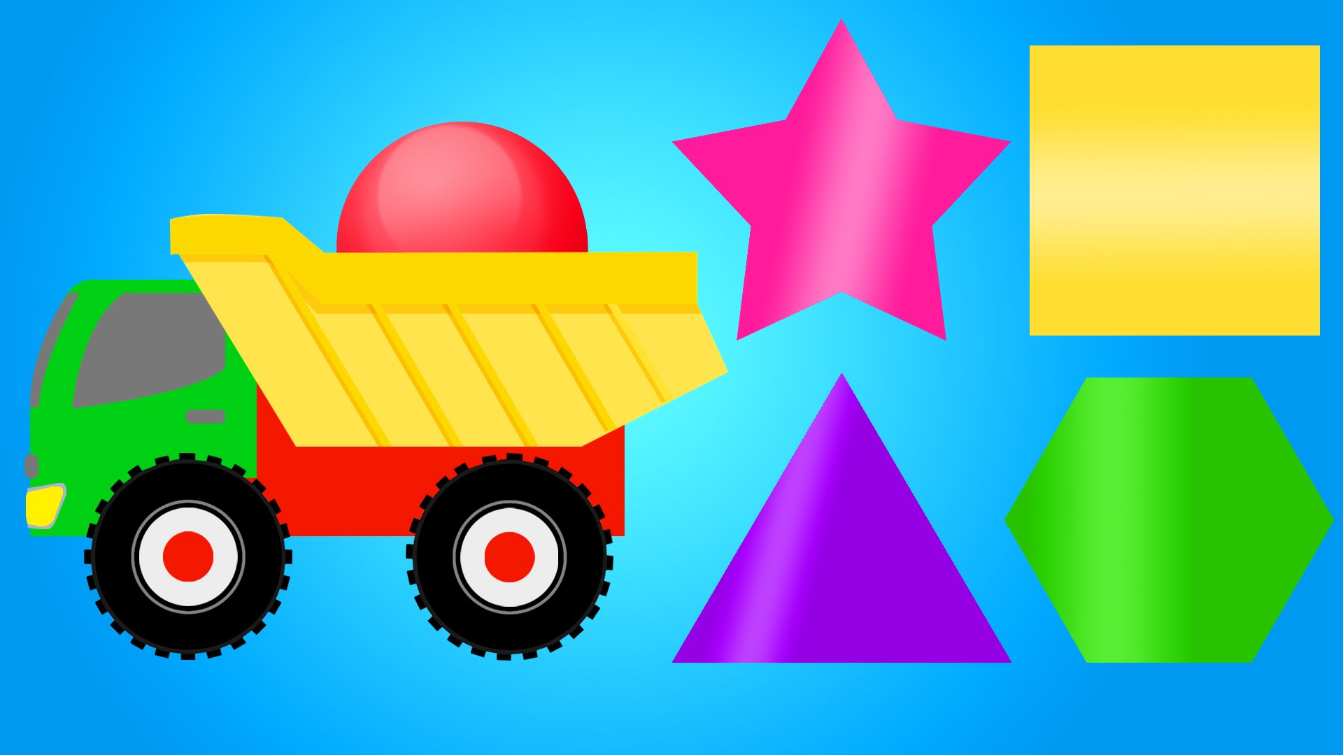 Colors For Children Learning With Color Shapes Colour Truck For Kids Toddlers Kindergarten Videos Place 4 Kids