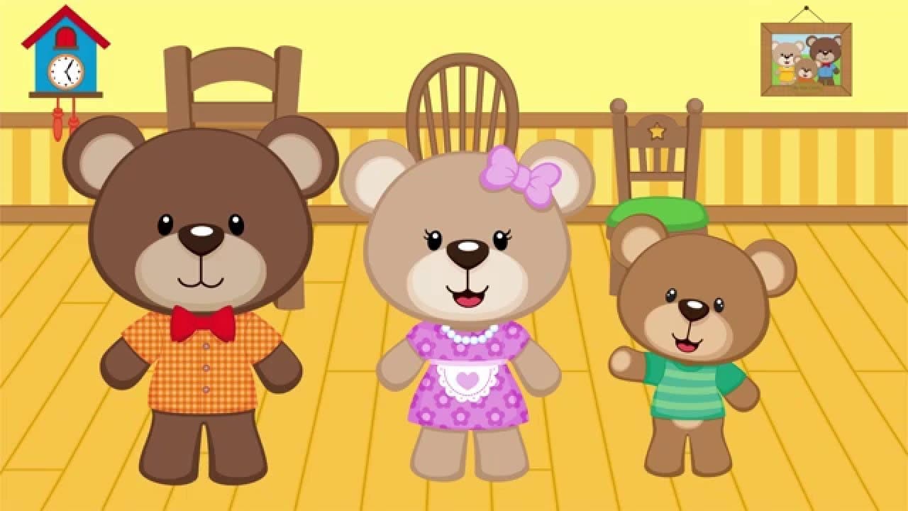 Uncategorized The Three Bears Youtube goldilocks and the three bears kids learning videos place 4 kids