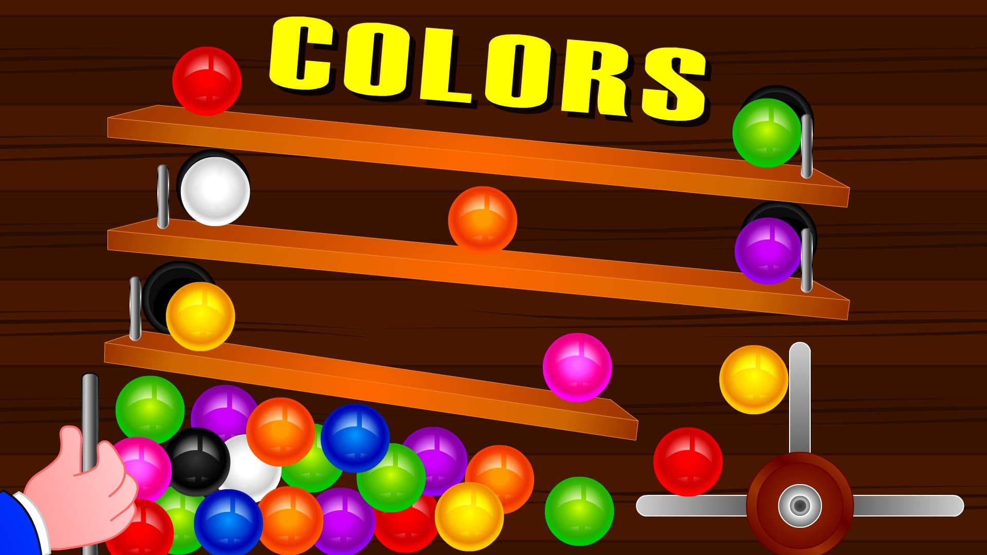Learning Colors With Pit Ball Colors For Children To Learn Baby Videos Kids Learning Videos Place 4 Kids