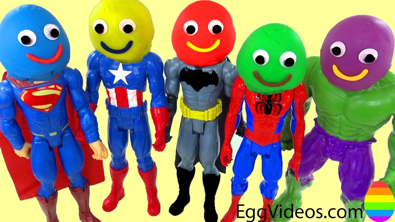 superhero play doh