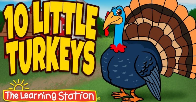 Thanksgiving Songs for Children – Ten Little Turkeys – Turkey Kids ...